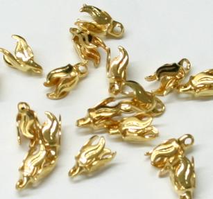 JFBELL 9mm Gold Plated Bell Cap Pack Qty 50